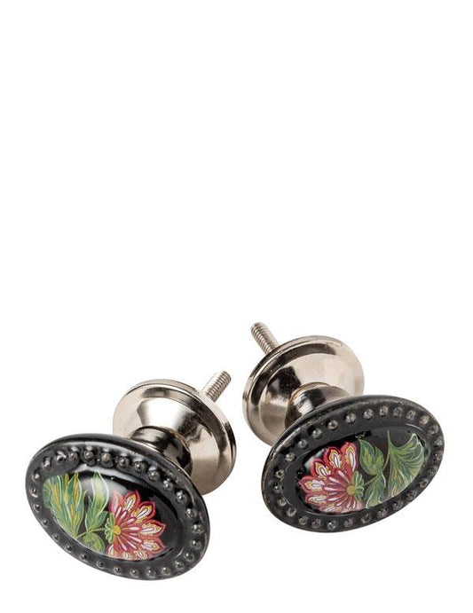 Jacobean Rose Drawer Pulls (set Of 2) 35018 by Victorian Trading Co