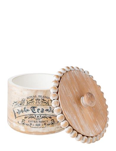 Quaint Cottage Tea Canister 35030 by Victorian Trading Co