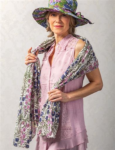 Lovely Larkspur Cotton Wrap 35152