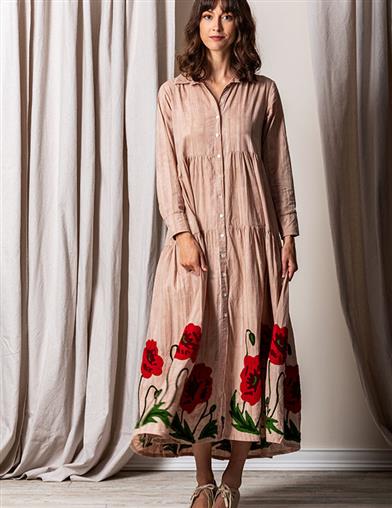 Field Of Poppies Shirtdress 35154 Small by Victorian Trading Co