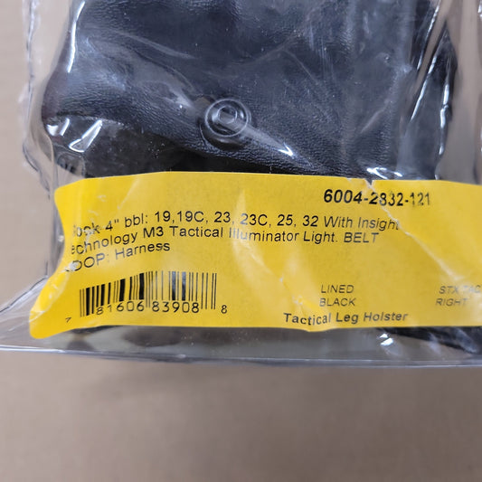 Safariland Tactical Leg Holster For Glock 19/19X/45 Gen3-5, 23 Gen3-4 w/TLR1