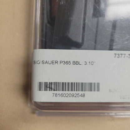 Safariland Holster 7TS ALS Belt Slide for Sig Sauer P365, LH 7377-365-412
