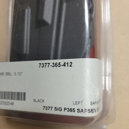 Safariland Holster 7TS ALS Belt Slide for Sig Sauer P365, LH 7377-365-412