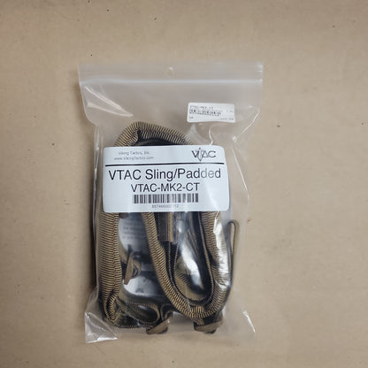 VTAC Rifle SLING: Wide Padded 2-Point, Quick Adjust, CoyoteTan VTAC-MK2-CT