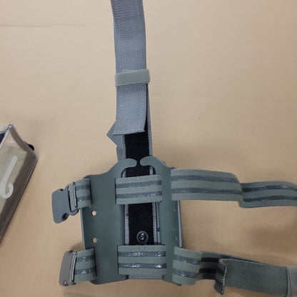 Safariland Tactical Leg Holster Foilage Green Kydex RH for Glock 17/22 w/M3 6004-832-541