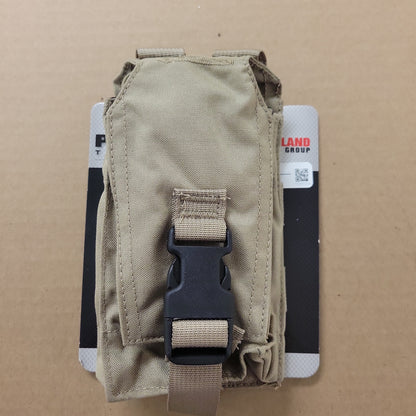 Safariland Body Armor Tactical Radio Pouch, Tan TP21-YT, MOLLE Compatible