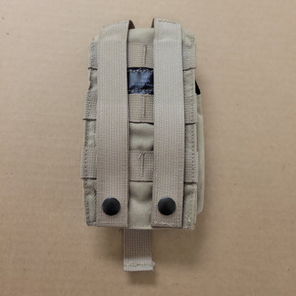 Safariland Body Armor Tactical Radio Pouch, Tan TP21-YT, MOLLE Compatible