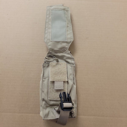 Safariland Body Armor Tactical Radio Pouch, Tan TP21-YT, MOLLE Compatible