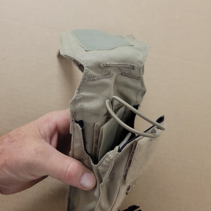 Safariland Body Armor Tactical Radio Pouch, Tan TP21-YT, MOLLE Compatible