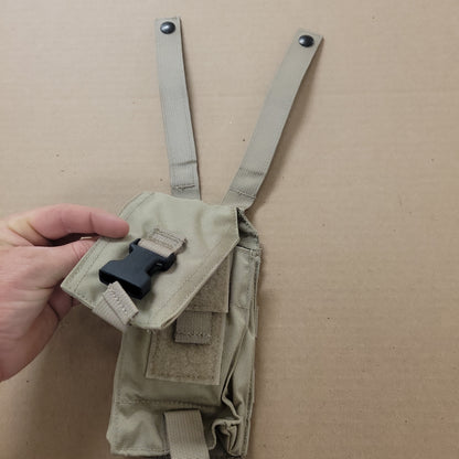 Safariland Body Armor Tactical Radio Pouch, Tan TP21-YT, MOLLE Compatible