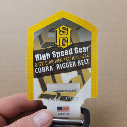 High Speed Gear Rigger Belt 1.50" 2XL (48-50) Black 31CFV4BK