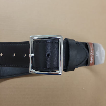 Hero's Pride Garrison 1.75" Black Belt with Nickel Buckle, Size 32