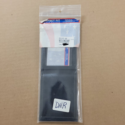 D&K MFG. CO. Bi-Fold Leather Badge Wallet with ID Case and Money Holder