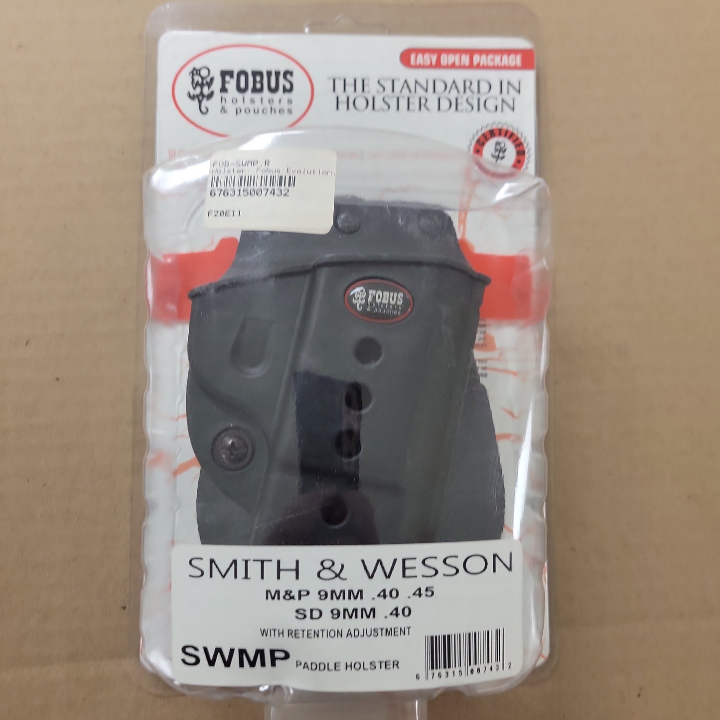 Fobus Holster Evolution Paddle Right Hand S&W M&P SWMP
