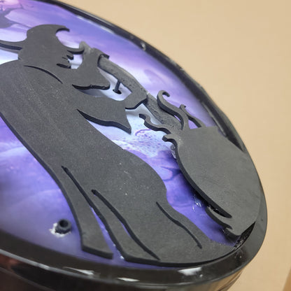 Haloween Sonic Plaque Witch Scene 33638 by Victorian Trading Co