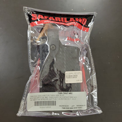 Safariland Holster 7TS ALS/SLS Duty BW Sig P320 Carry w/TLR7 LH 7360-75027-482