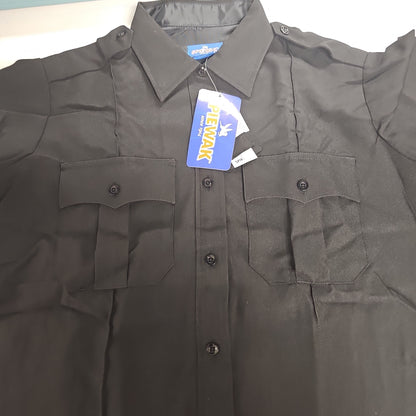 Spiewak & Sons, Inc. Women's Long Sleeve Black Poly Shirt, Size 44