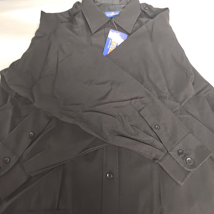 Spiewak & Sons, Inc. Women's Long Sleeve Black Poly Shirt, Size 44