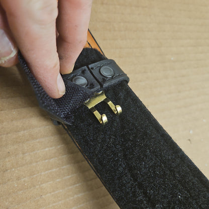 Safariland Duty Belt Model 94 Plain Black Waist 44 Hook and Loop No Buckle