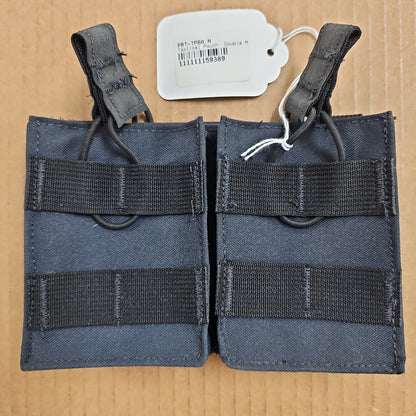 SAFARILAND BODY ARMOR Tactical Double M4 Short Pouch, Navy TP6A-YB