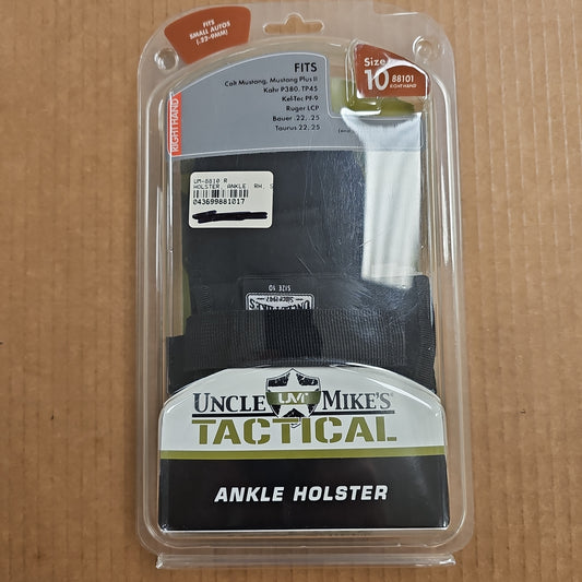 Uncle Mike's Ankle Holster Small Autos Right Hand [.22-.25 CAL] 88101