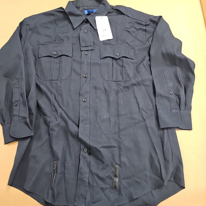 Spiewak & Sons Performance Duty Long Sleeve Shirt in Dark Navy, Size 17.5