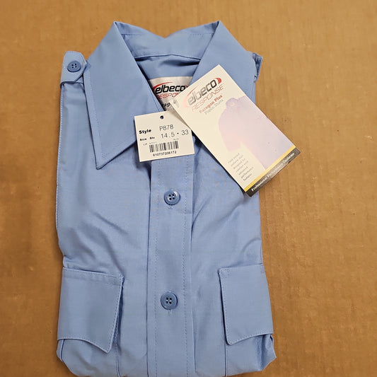 Elbeco, Inc. Paragon Long Sleeve Blue Shirt 14.5 x 32/33 for Comfort Fit