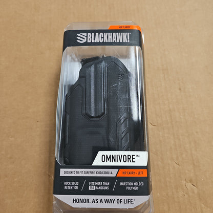 Holster: Omnivore Multi-Fit, Black, LH, X300 Light 419001BBL