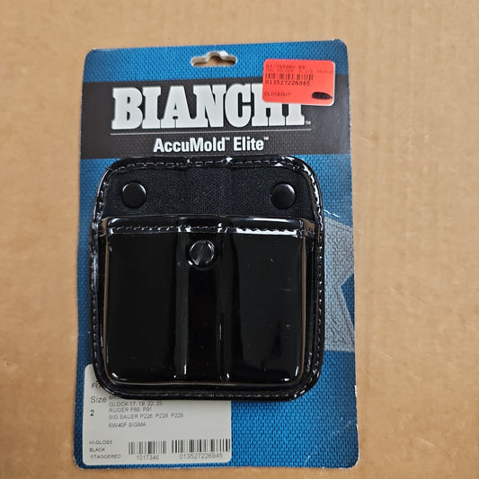 MAG HOLDER: ELITE TRIPLE THREAT II, BH, OPEN, DUBL, 9/40 Dbl 22694