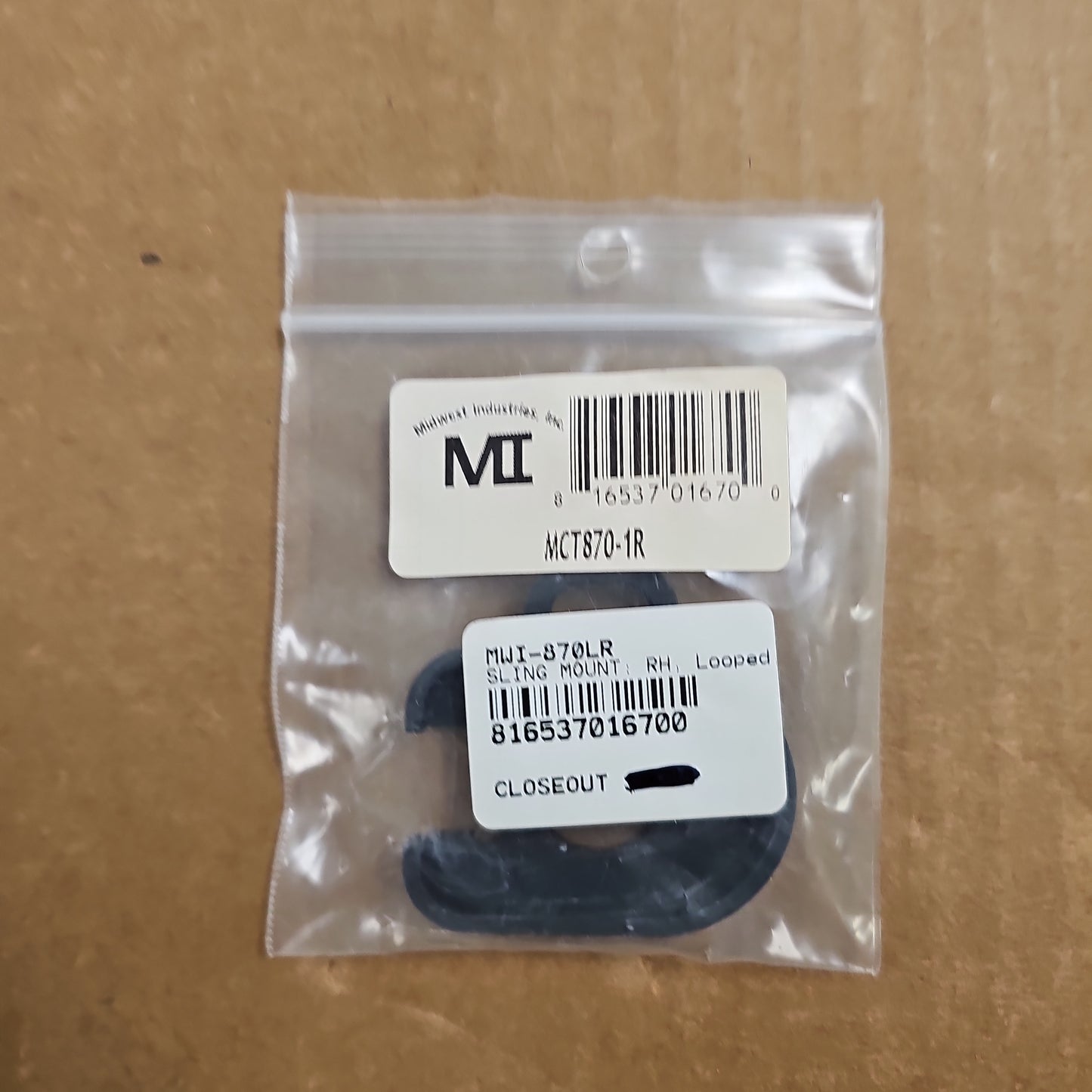 SLING MOUNT: RH, Looped, End Plate Adaptor, Rem. 870 MCT870-1R