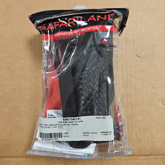 HOLSTER: #6280 SLS, BBW, RH, BR 92/96 VERTEC W/M6/M3 LIGHT 6280-73421-81