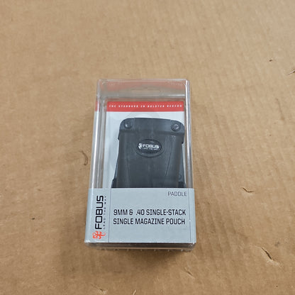 FOBUS USA Single Mag Pouch for 9/.40 Single Stack, Paddle Style Design