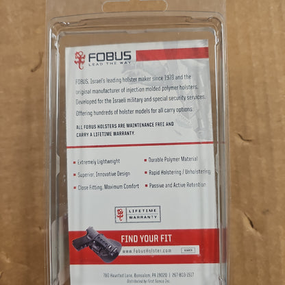 FOBUS USA Single Mag Pouch for 9/.40 Single Stack, Paddle Style Design