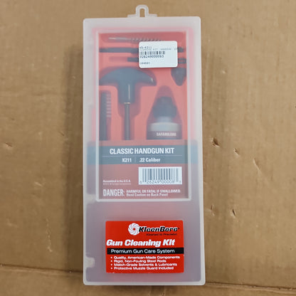 CLEANING KIT: HANDGUN .22 CA. K211