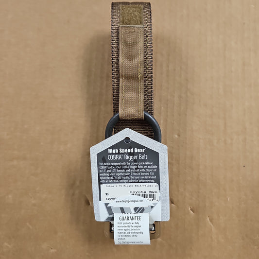 Belt: Rigger Belt w/ Hook & Loop, 1.75, CB, X-Large 31CV03CB