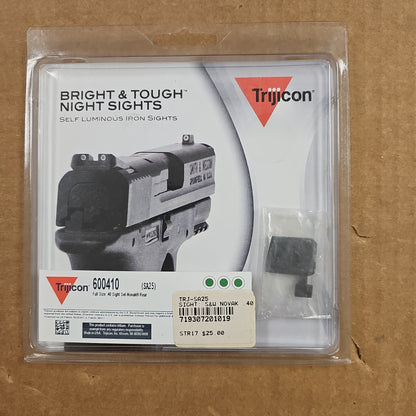 Trijicon Inc. S&W Novak .40 Cal Tactical 3-Dot Tritium Night Sights