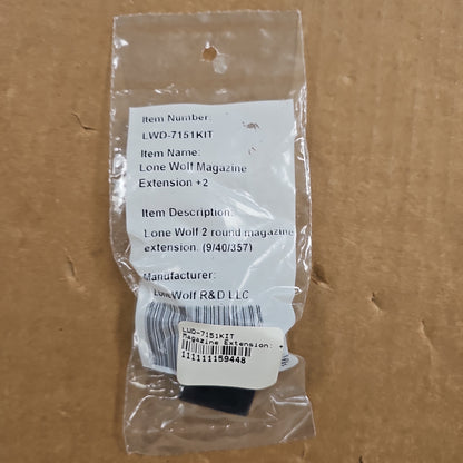 Lone Wolf Distributors Glock 26/27/33 Magazine Extension +2 Rounds Kit