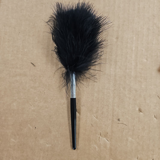 SIRCHIE LABORATORIES Black Feather Brush for Precision Dusting 123LB