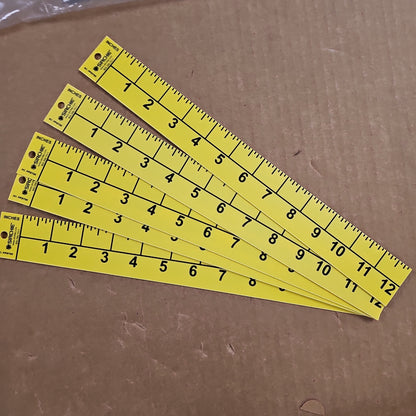 REFERENCE SCALE: STRAIGHT, BIG NUMBERAL 12 HORIZ/VER, 5PK PPS700