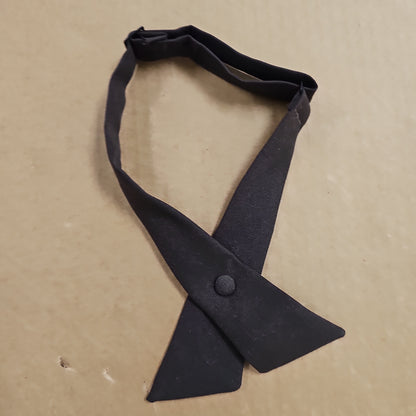 Samuel Broome Uniform Accessories Brown Crossover Tie with Covered Snap