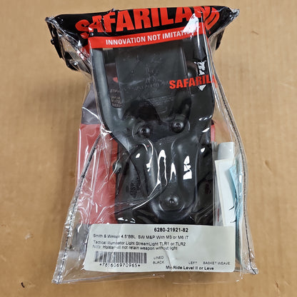 Safariland 6280SLS Holster for SW M&P 9/40 with M3/M6 Light, Left Hand