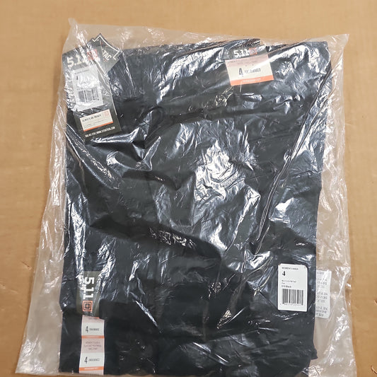 5.11 Tactical Pant Womens Twill FT Polywool Class A Black Size 4 64424-019-4