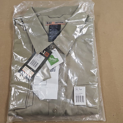 5.11 Tactical Men's PDU Class A Twill Short Sleeve Shirt in Silver Tan