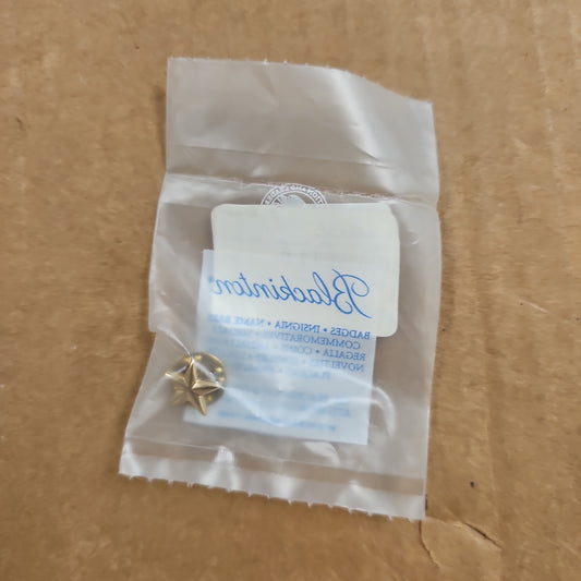 Blackinton Collar Insignia Hi-Glo 1/2" Single Star SMOOTH FINISH A4887