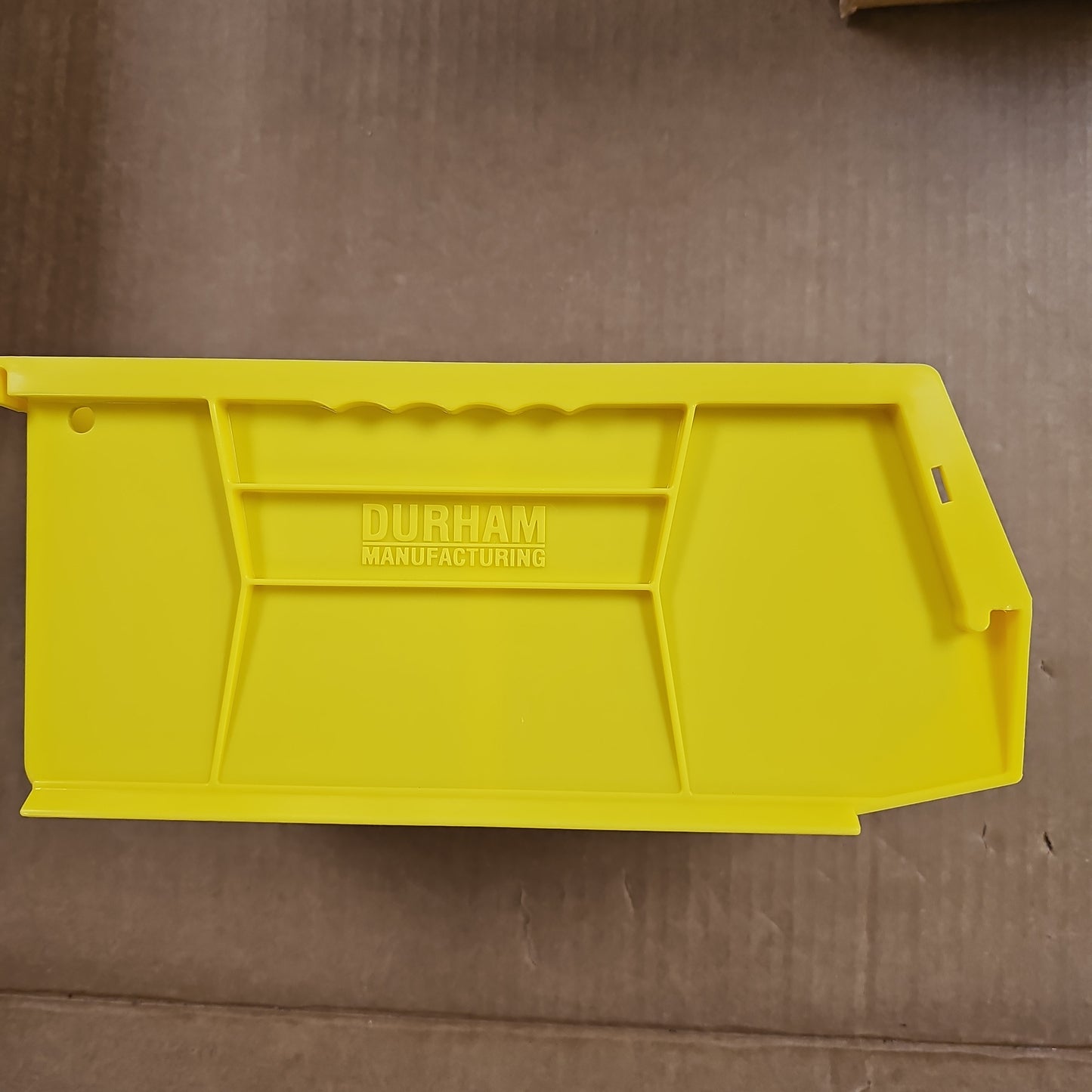 Storage Bin: Large 11d x 5.5w x 4.5h, w/divider B6115-Y