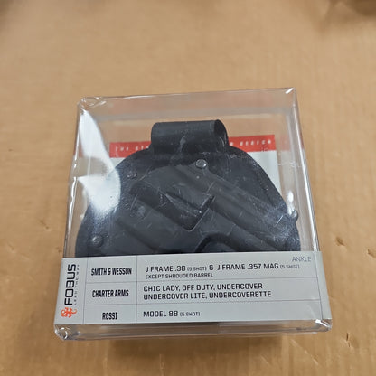 FOBUS USA Ankle Holster for S&W J-Frame Revolvers - Right Handed Fit