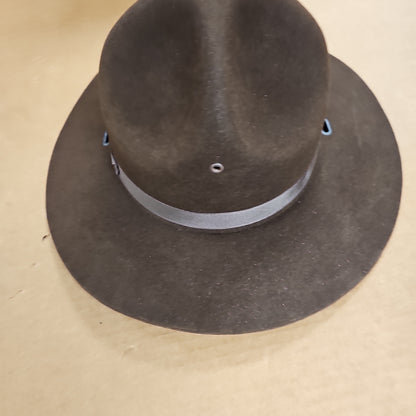 Stratton Hats Inc. Brown Felt Campaign Hat, Regular Oval Size 8, Stylish Look