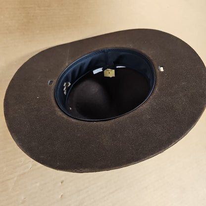Stratton Hats Inc. Brown Felt Campaign Hat, Regular Oval Size 8, Stylish Look