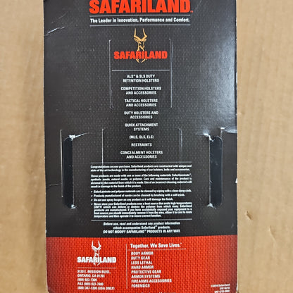 Safariland High Gloss Double Mag Holster for 45/9MM Single Stack Firearms