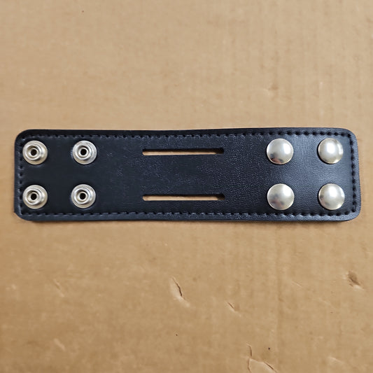 Safariland Double Keeper 4-Snap Belt Loop, 1.75" Wide, Black Plain Design